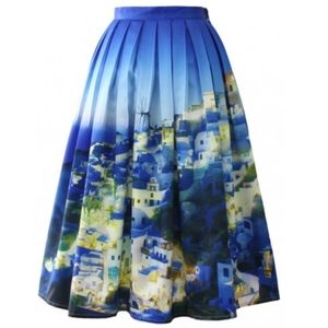 Picturesque Pleated Midi Skirt